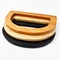 Purse Frame With Wooden Handle